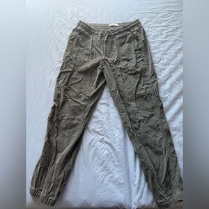 Women’s Green Cargo Joggers